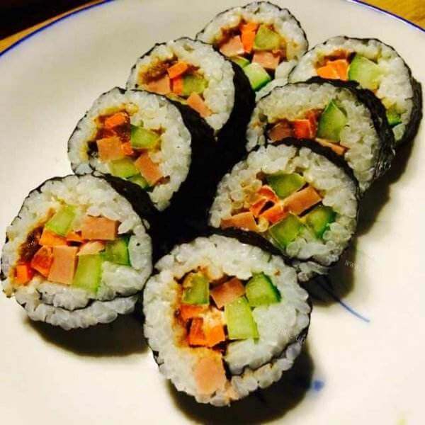 好吃的红梗米紫菜包饭