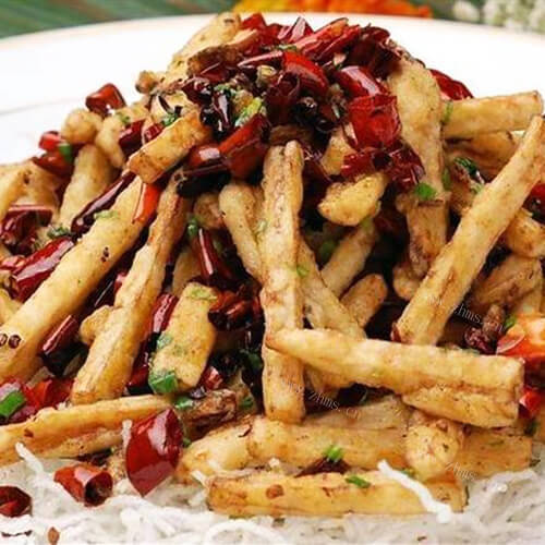 美味的孜然藕丝