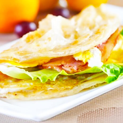 自制素煎手抓饼