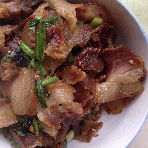 美味的黄瓜炒风吹肉