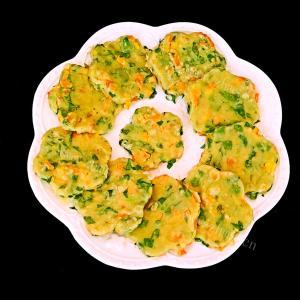 快捷的包菜虾皮饼