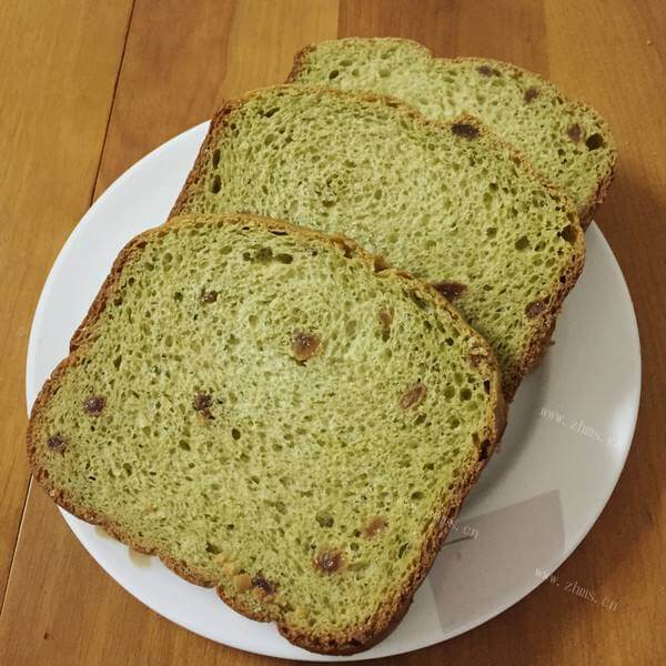美味的抹茶牛奶吐司