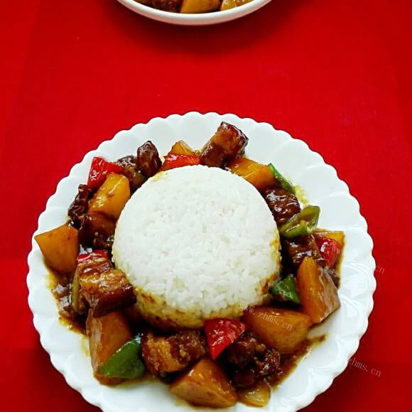 诱人红烧肉烩饭