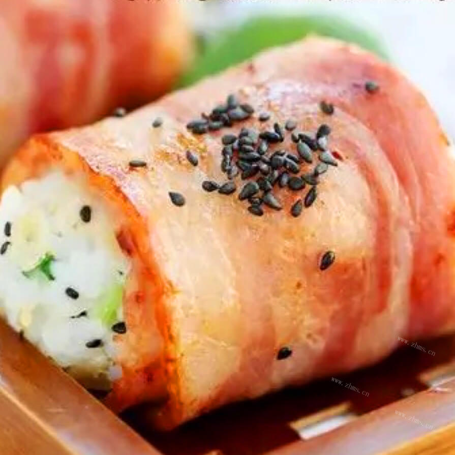 好吃的培根饭团