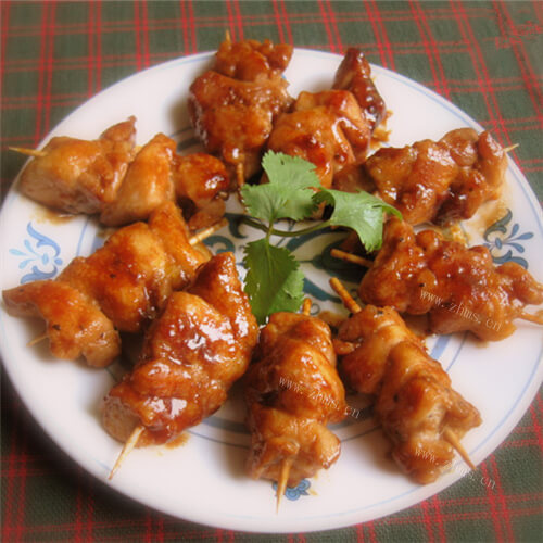 美味的酱香鸡肉块