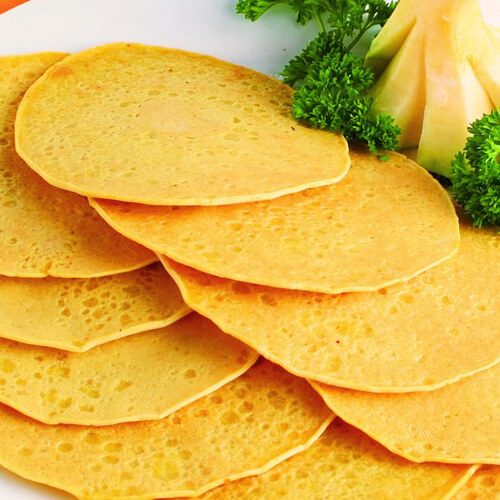 美味的香甜玉米锅贴