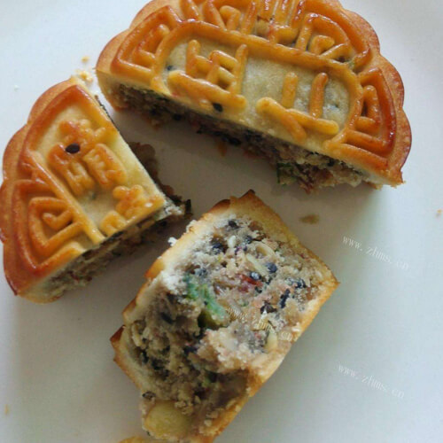 美味的广式木糖醇五仁月饼