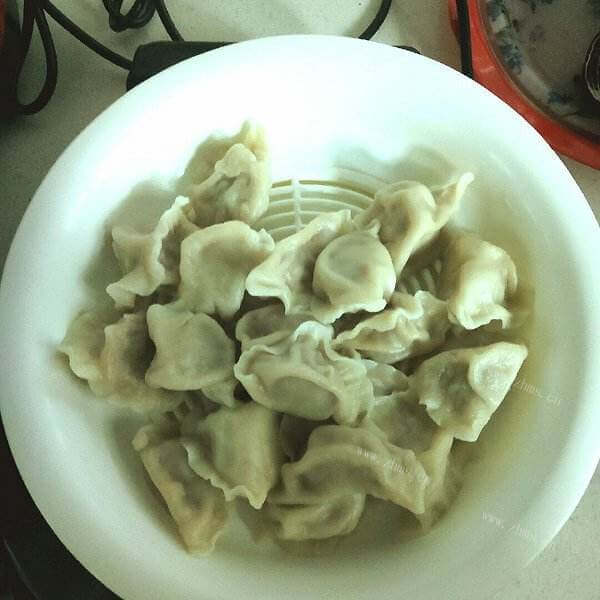 美味的香菇杏鲍菇饺子