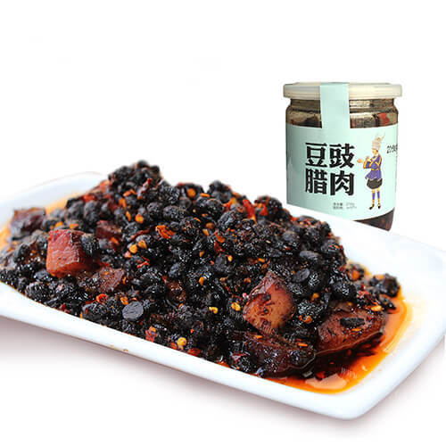 美味的腊肉香菇拌面酱