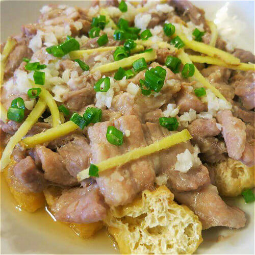 鲜美的虾酱肉