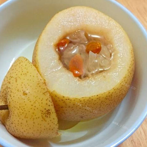 鲜美枸杞冰糖梨 
