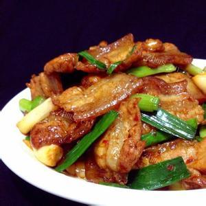 美味的干葫芦丝炒五花肉