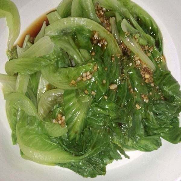 j简单酸蒜白灼生菜