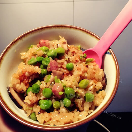 好吃的腊味蚕豆饭