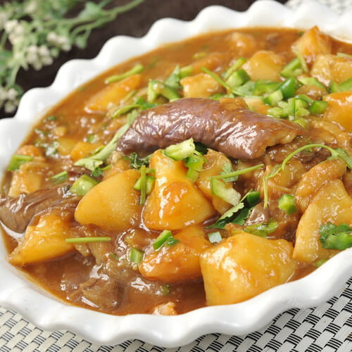 家常蚕豆瓣炖茄子