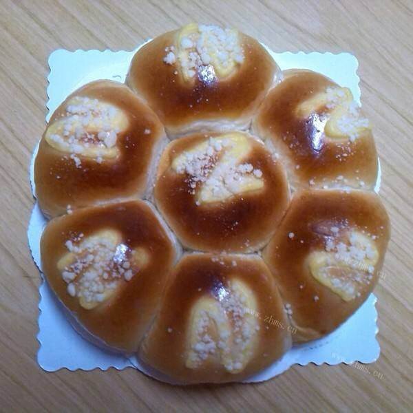 自制卡仕达蜜豆包