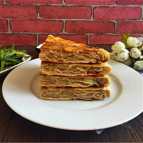 美味的香辣肉饼