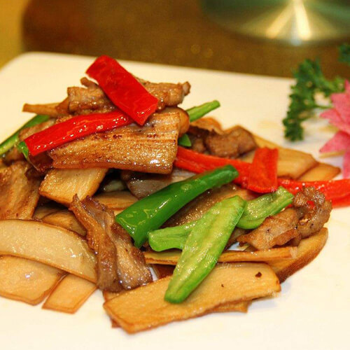 肉片滑炒杏鲍菇