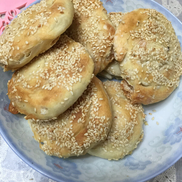 香甜的橄榄油椰香芝麻饼