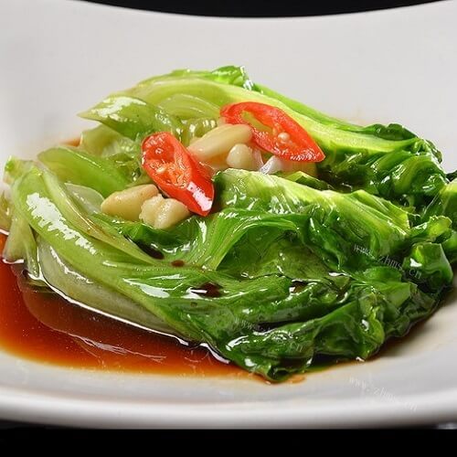 家常白灼生菜