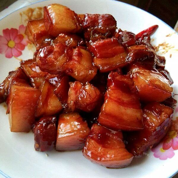 美味的橙皮红烧肉