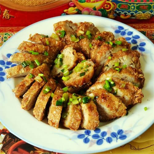 美味的腐皮酿肉