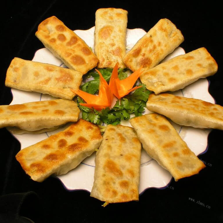 美味的素馅锅贴