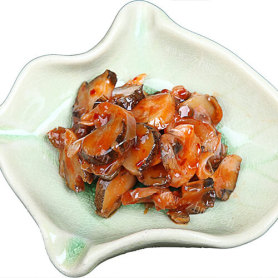 美味的蚝油海螺片