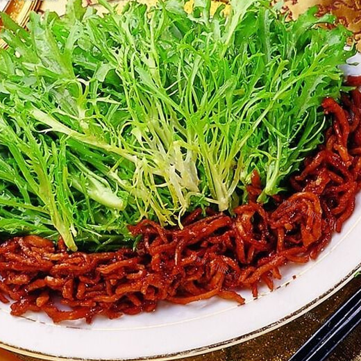 香味苦苣拌海带丝