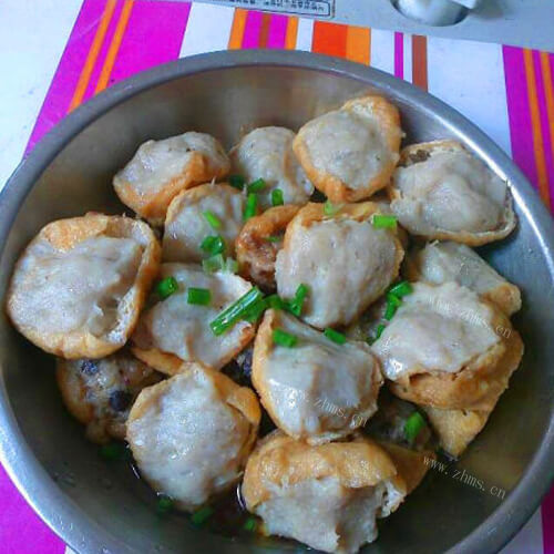 美味蒸鱼肉酿豆腐