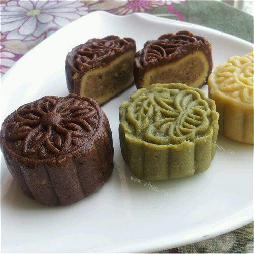 好吃的绿豆馅可可冰皮月饼