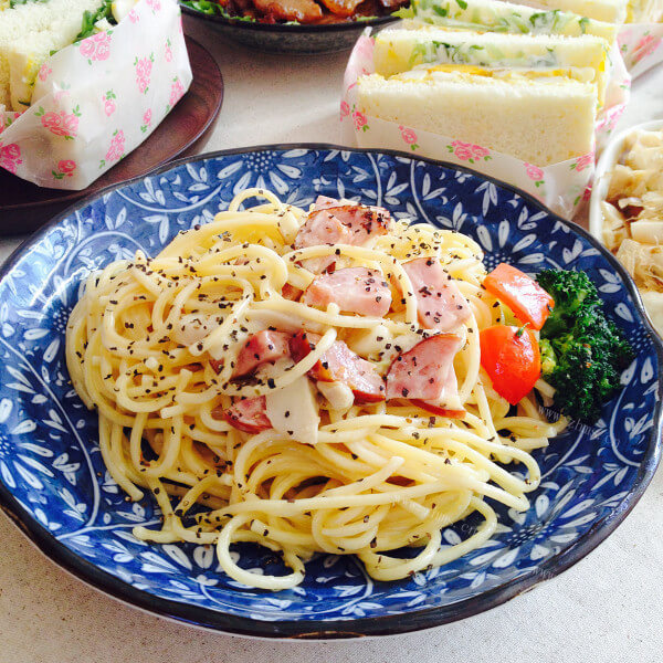 美味培根意面