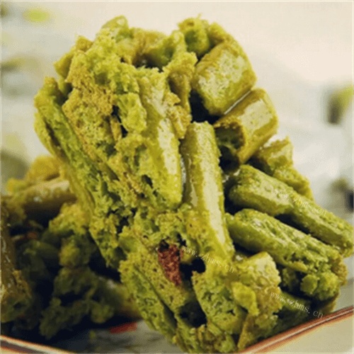 美味的抹茶沙琪玛