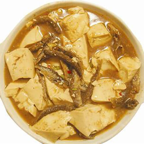 家常小鱼焖豆腐