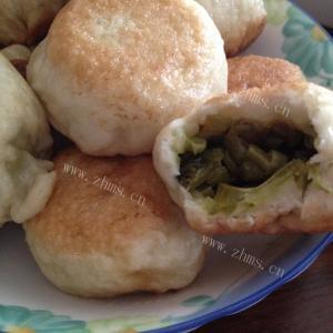 香脆香菇青菜素煎包