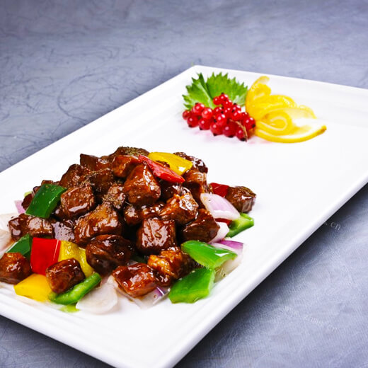 美味的炒孜然牛肉