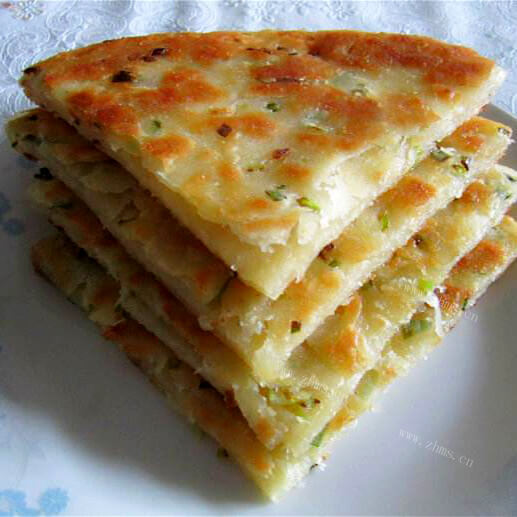 美味的自制简易葱油饼