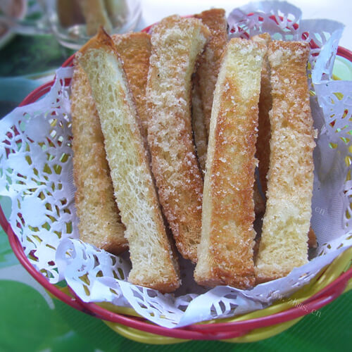美味的提子吐司棒