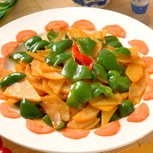 土豆片炒辣椒