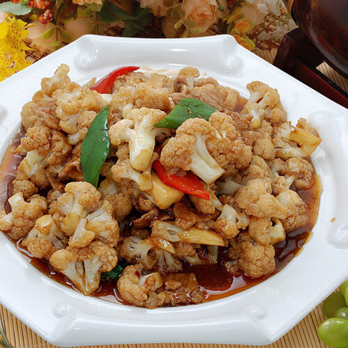 健康肉末有机花菜