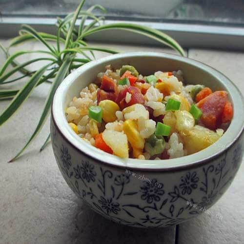 简单的电饭锅什锦焖饭 