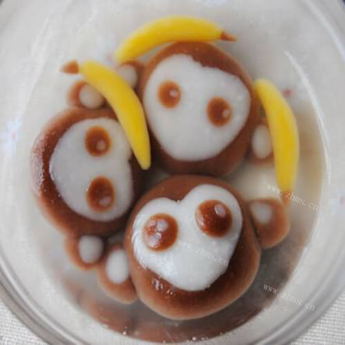 美味的萌猴花生汤圆