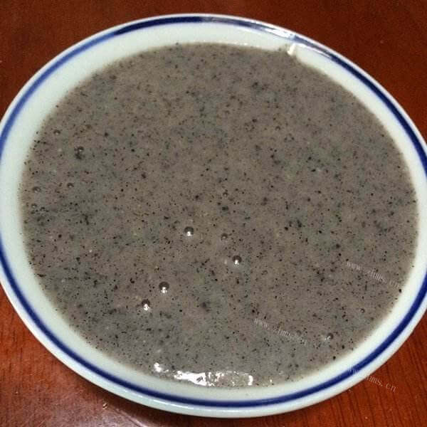 养生的黑芝麻双米糊