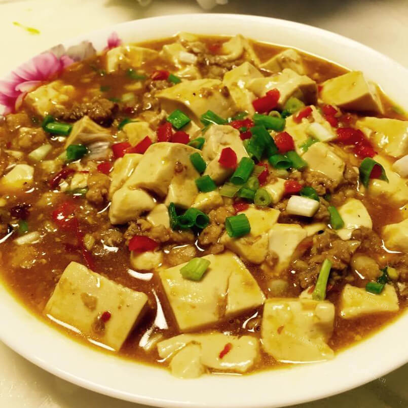 家常肉末煮豆腐