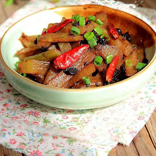 豆豇炒冬瓜皮
