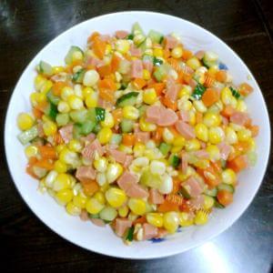 鲜美的玉米粒排骨饭