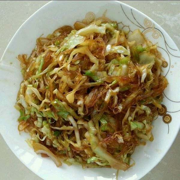 家常鸡胸肉炒绿豆粉丝 