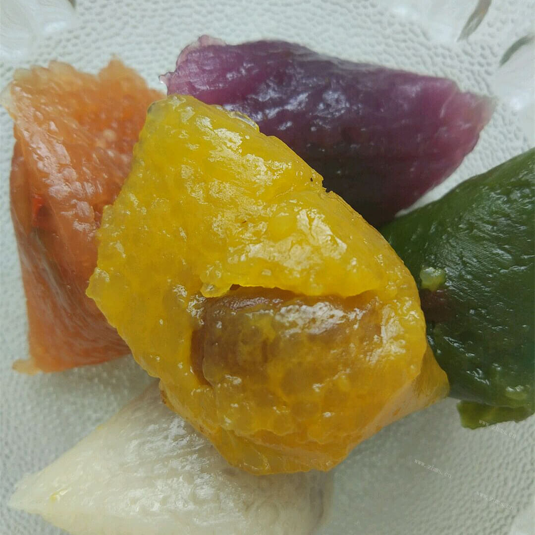美味的水晶西米南瓜粽