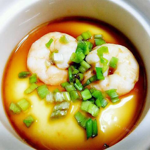 美味的虾仁蛋羹
