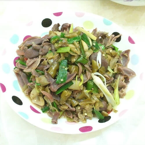 好吃的小炒农家酸芋荷